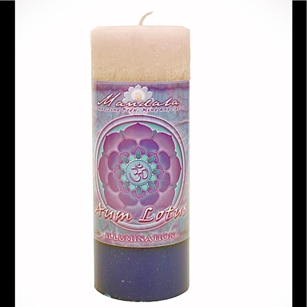 Crystal Journey Illumination Mandela Pillar Candle
